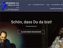 Tablet Screenshot of klangfarben.org